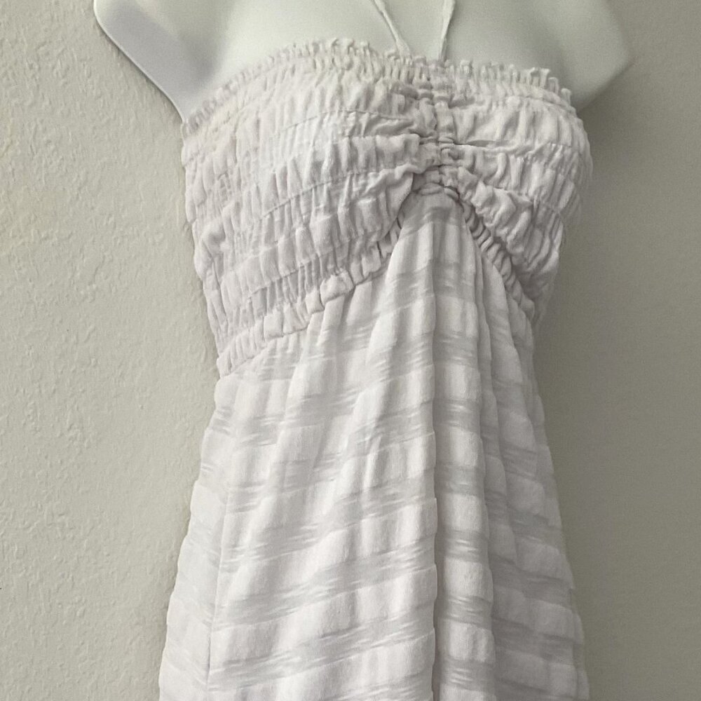 VINTAGE DEB Y2K RUCHED HALTER SWIM COVER-UP - Picture 10 of 16